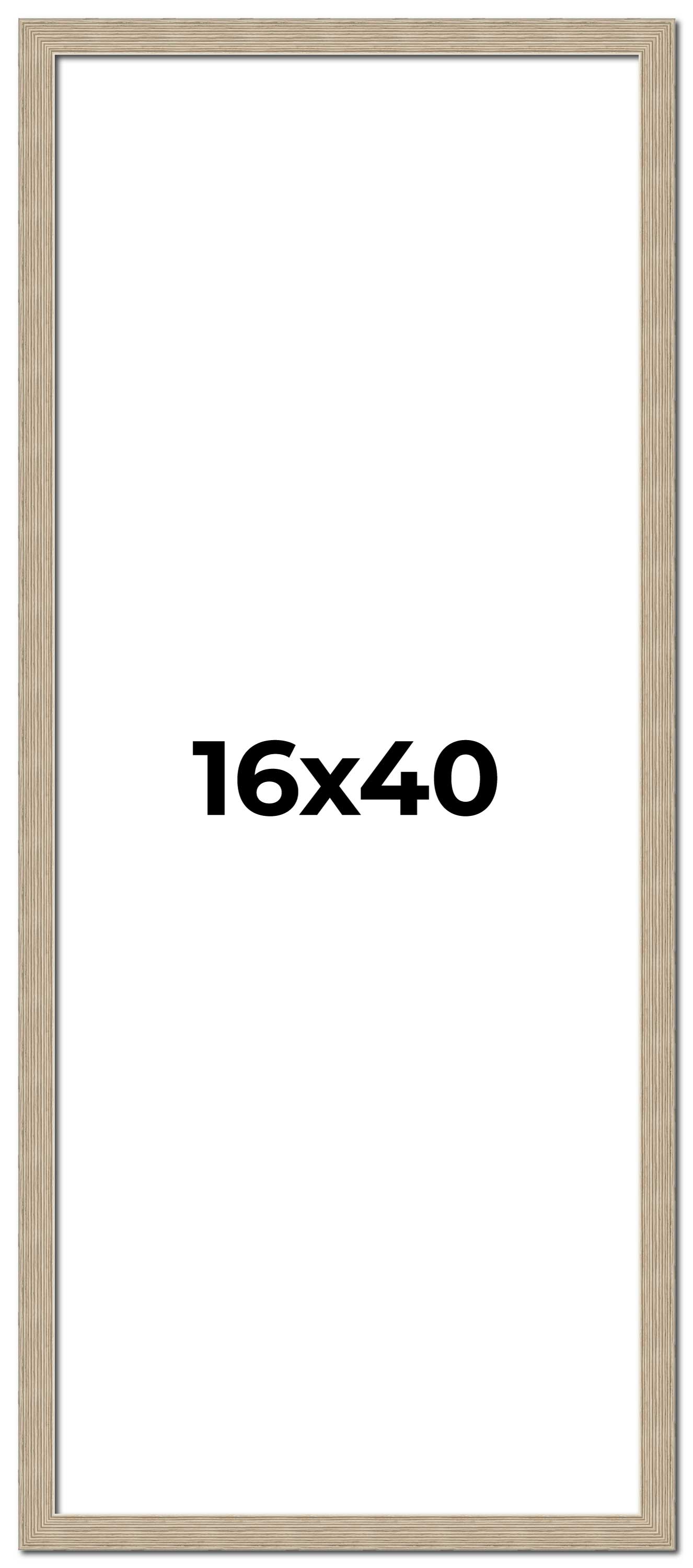 16x40 Frame Grey Solid Wood Picture Frame Width 1 Inches | Interior ...