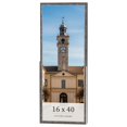 thumbnail image 1 of 16x40 Frame Silver Grey Distressed Solid Wood Picture Frame | 0.75 Inch Moulding Width | Interior, 1 of 8