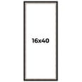 thumbnail image 1 of 16x40 Frame Silver Real Wood Picture Frame Width 1.25 Inches | Interior Frame Depth 0.75 Inches |, 1 of 8