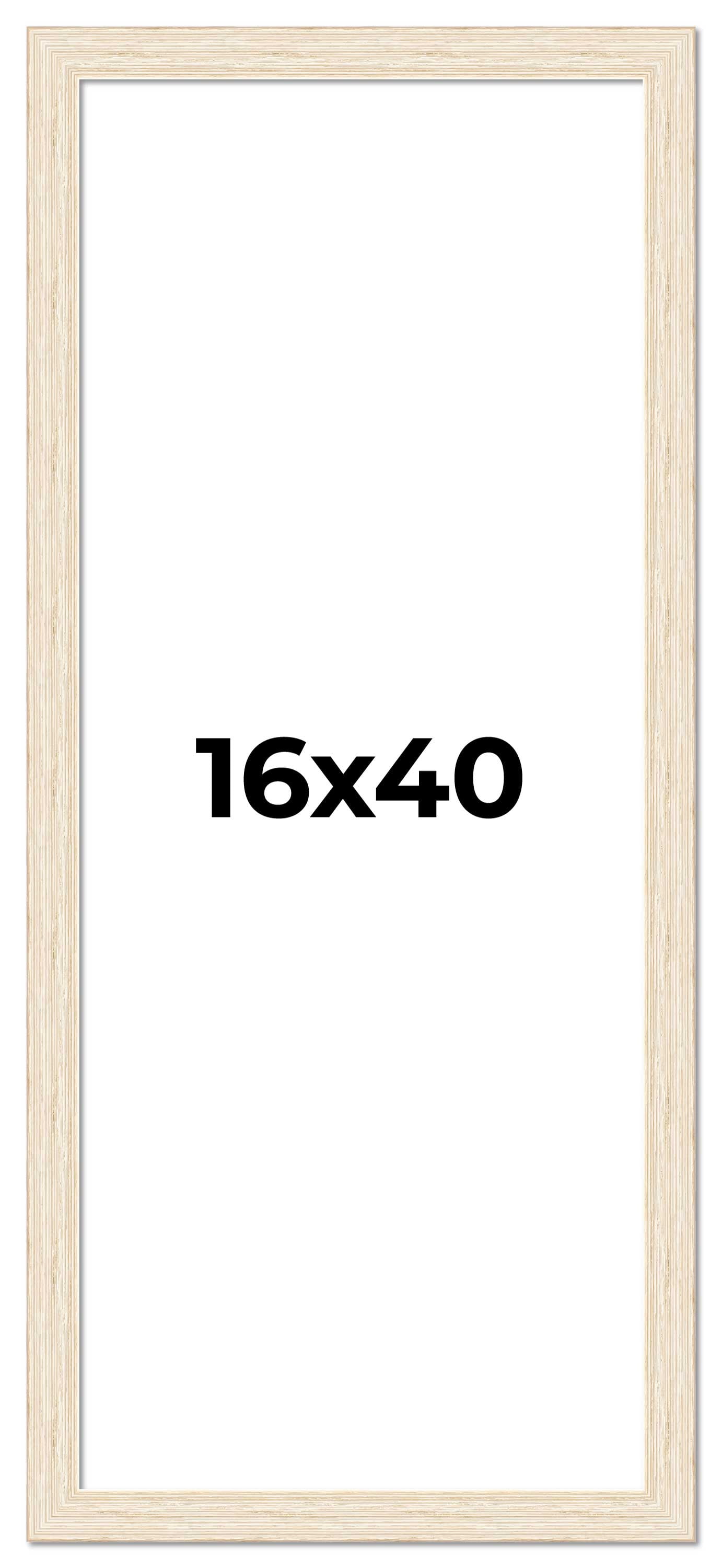 16x40 Frame White Real Wood Picture Frame Width 1.5 inches | Interior ...