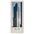 thumbnail image 1 of 16x40 Frame White Real Wood Picture Frame Width 1.5 inches | Interior Frame Depth 0.5 inches |, 1 of 8