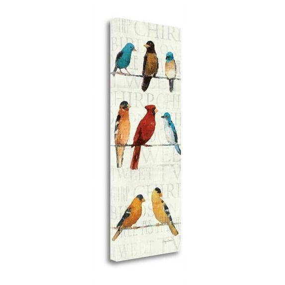 16x40 The Usual Suspects Panel II By Avery Tillmon- on Canvas Fabric Multi-Color
