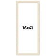 thumbnail image 1 of 16x41 Frame White Barnwood Picture Frame Includes UV Acrylic Plexiglass, Acid Free Foam Backing, 1 of 8