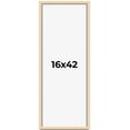 thumbnail image 1 of 16x42 Frame Beige Real Wood Picture Frame Width 0.75 inches | Interior Frame Depth 0.5 inches |, 1 of 8