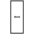 thumbnail image 1 of 16x42 Frame Black Real Wood Picture Frame Width 1.25 inches | Interior Frame Depth 0.5 inches |, 1 of 8