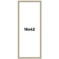 thumbnail image 1 of 16x42 Frame Grey Solid Wood Picture Frame Width 1 Inches | Interior Frame Depth 0.5 Inches |, 1 of 8