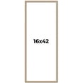 thumbnail image 1 of 16x42 Frame Silver Real Wood Picture Frame Width 0.75 Inches | Interior Frame Depth 0.5 Inches |, 1 of 8