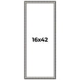 thumbnail image 1 of 16x42 Frame Silver Real Wood Picture Frame Width 1.125 Inches | Interior Frame Depth 0.5 Inches |, 1 of 8
