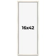thumbnail image 1 of 16x42 Frame White Wheat Solid Wood Picture Frame | Moulding Width 0.75 Inches | Interior Depth 0.5, 1 of 8