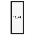 thumbnail image 1 of 16x42 Shadow Box Black Solid Wood Display Picture Frame | 1 Inch Rabbet Depth | | 1.375 Inch, 1 of 4