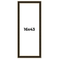 16x43 Frame Gold Antique Vintage Sold Wood Picture Frame | 1.75 Inch Moulding Width | Interior