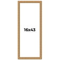 thumbnail image 1 of 16x43 Frame Gold Real Wood Picture Frame Width 1.5 inches | Interior Frame Depth 0.5 inches |, 1 of 8