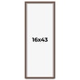 thumbnail image 1 of 16x43 Shadow Box Frame Brown | 1.125 inches Deep Real Wood Rustic Shadowbox Display Frame | UV, 1 of 5