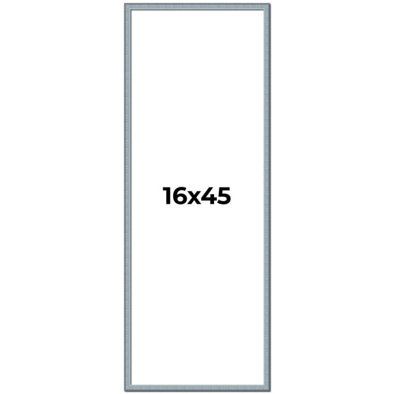 16x45 Frame Rustic Sky Blue Solid Wood Picture Frame | 0.75 Inch Moulding Width |Includes UV