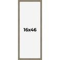 thumbnail image 1 of 16x46 Frame Gray Barnwood Rustic Solid Wood Picture Frame | 1.5 Inch Moulding Width | Includes UV, 1 of 8