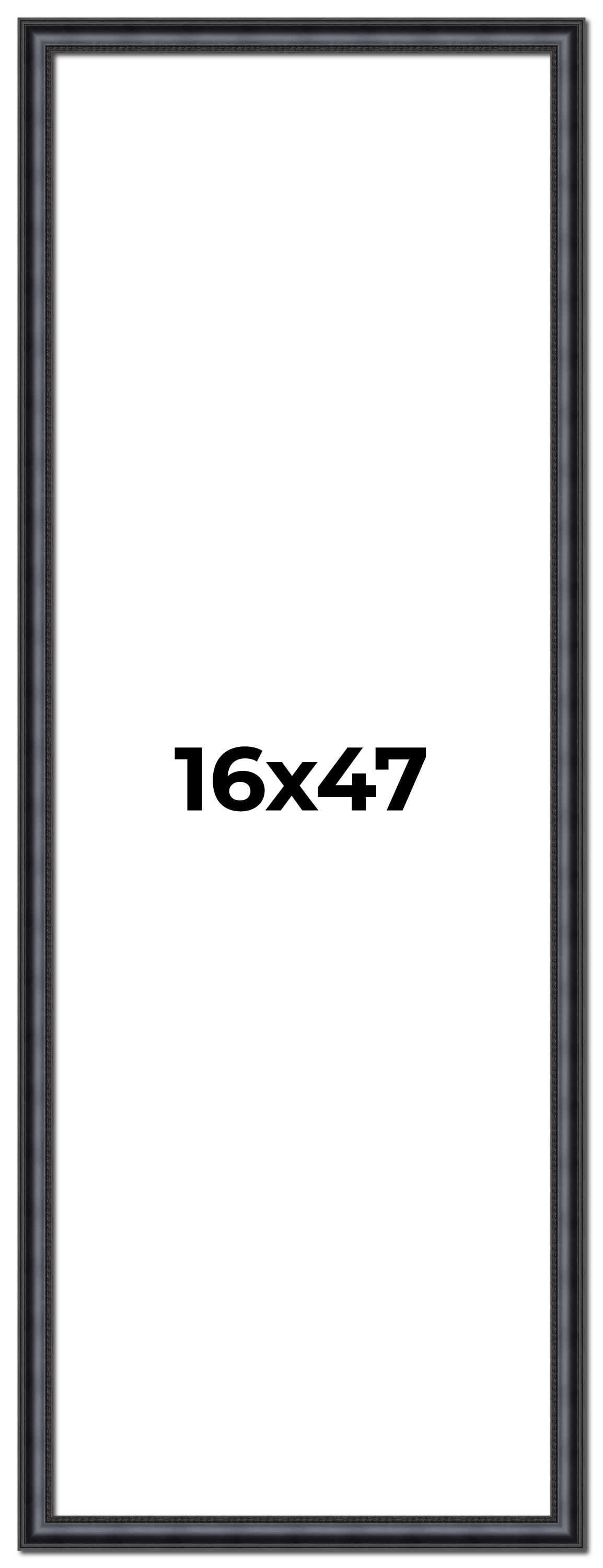 16x47 Frame Black Real Wood Picture Frame Width 1.25 inches | Interior ...