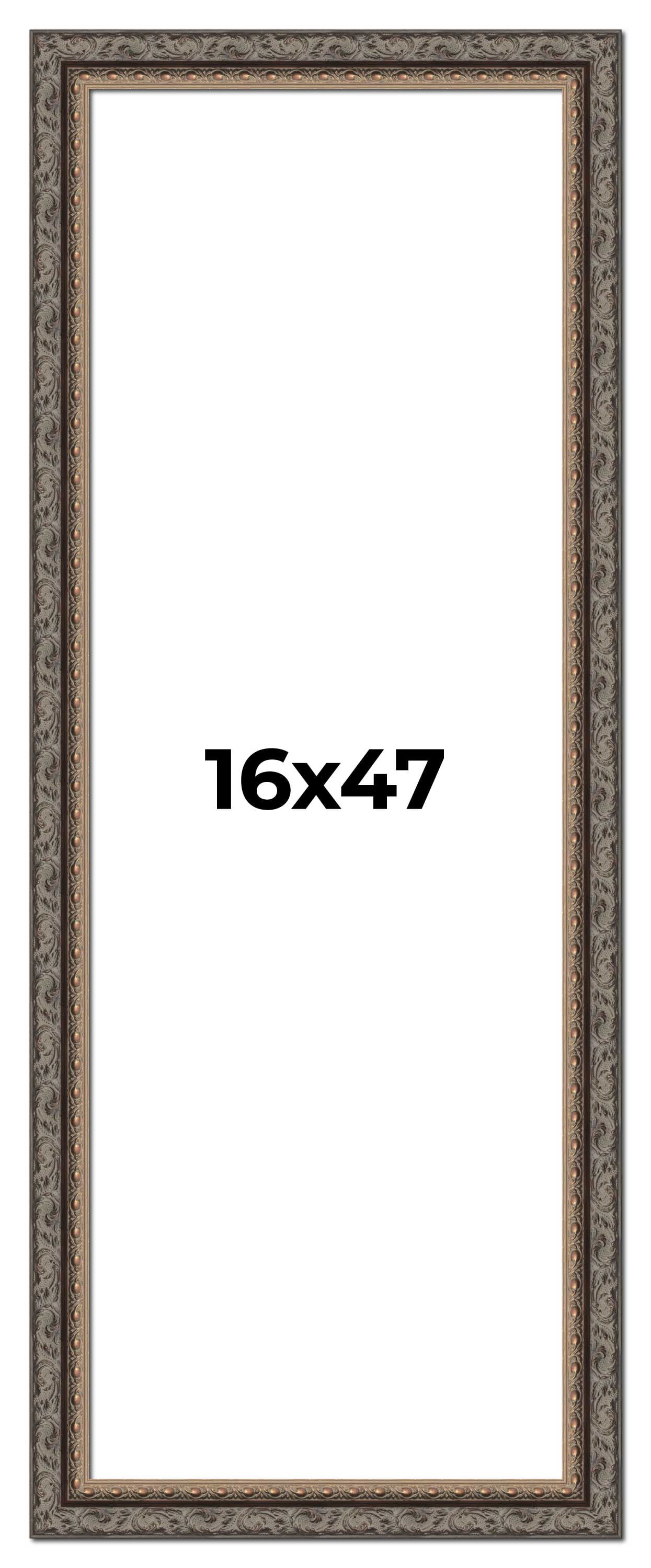 16x47 Frame Black Real Wood Picture Frame Width 2 inches | Interior ...
