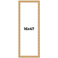 thumbnail image 1 of 16x47 Frame Gold Rustic Solid Wood Picture Frame | 1.25 Inch Wide Moulding | Rustique Gold, 1 of 8