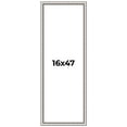 thumbnail image 1 of 16x47 Frame Silver Real Wood Picture Frame Width 1.25 Inches | Interior Frame Depth 0.5 Inches |, 1 of 8