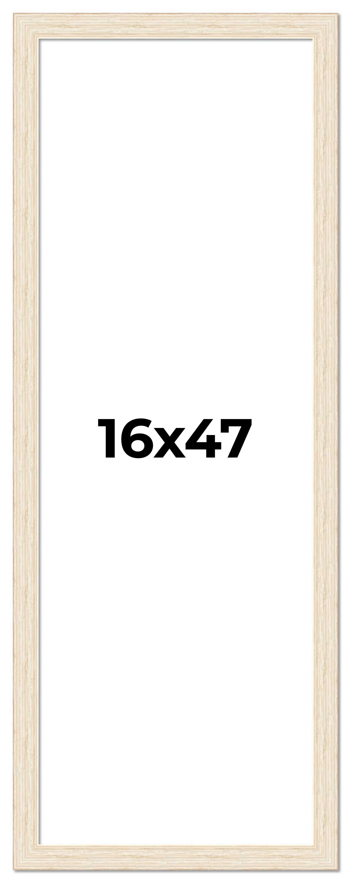 16x47 Frame White Real Wood Picture Frame Width 1.5 inches | Interior ...
