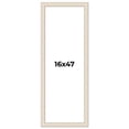 thumbnail image 1 of 16x47 Frame White Real Wood Picture Frame Width 1.75 inches | Interior Frame Depth 0.5 inches |, 1 of 8