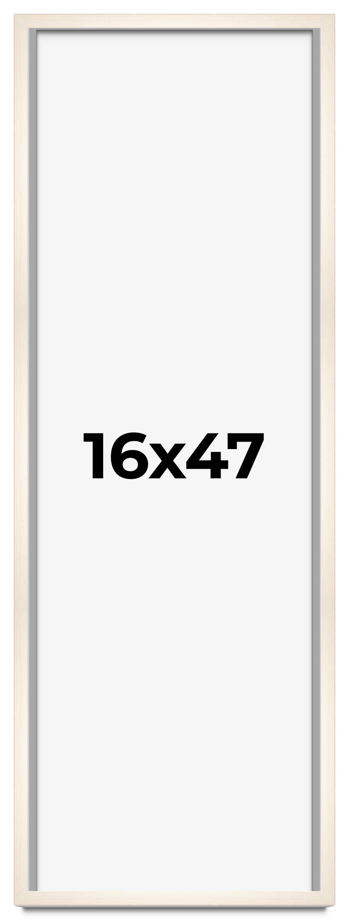 16x47 Shadow Box Cream of Wheat White Washed Display Frame | 0.875 ...