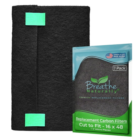 16x48 Cut-to-Fit Activated Carbon Filter Sheet (1 Pack) Charcoal Pad Air Filter Sheet for Air Purifiers and Air Conditioners