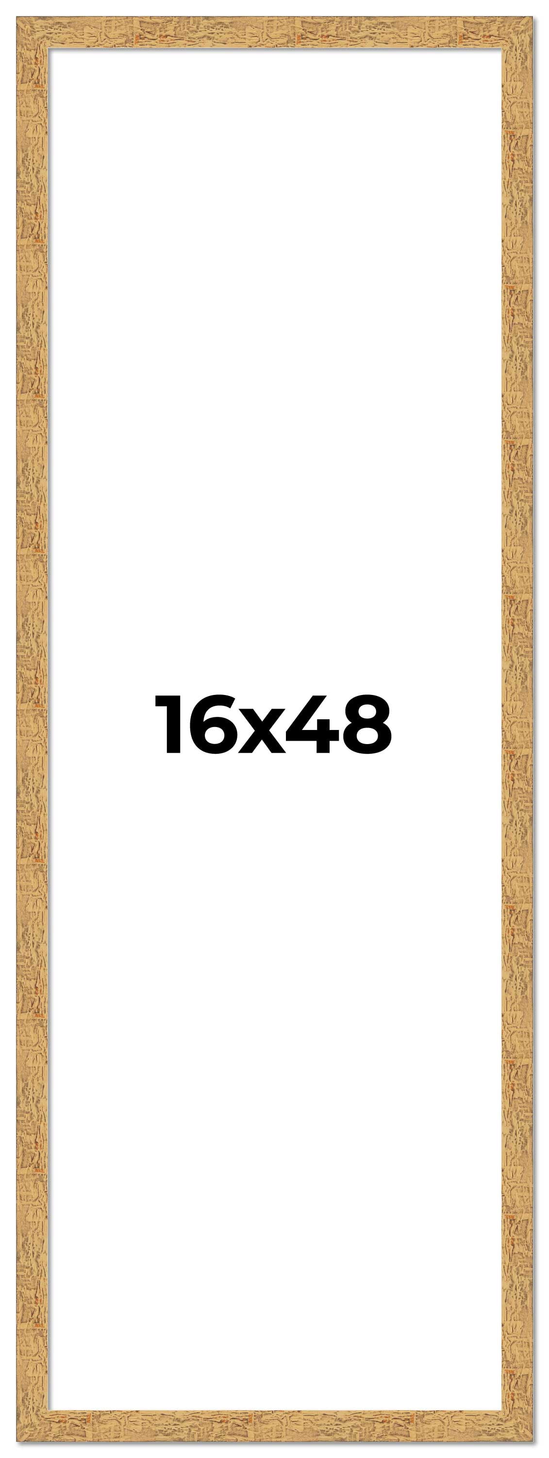 16x48 Frame Beige Real Wood Picture Frame Width 1.25 inches | Interior ...