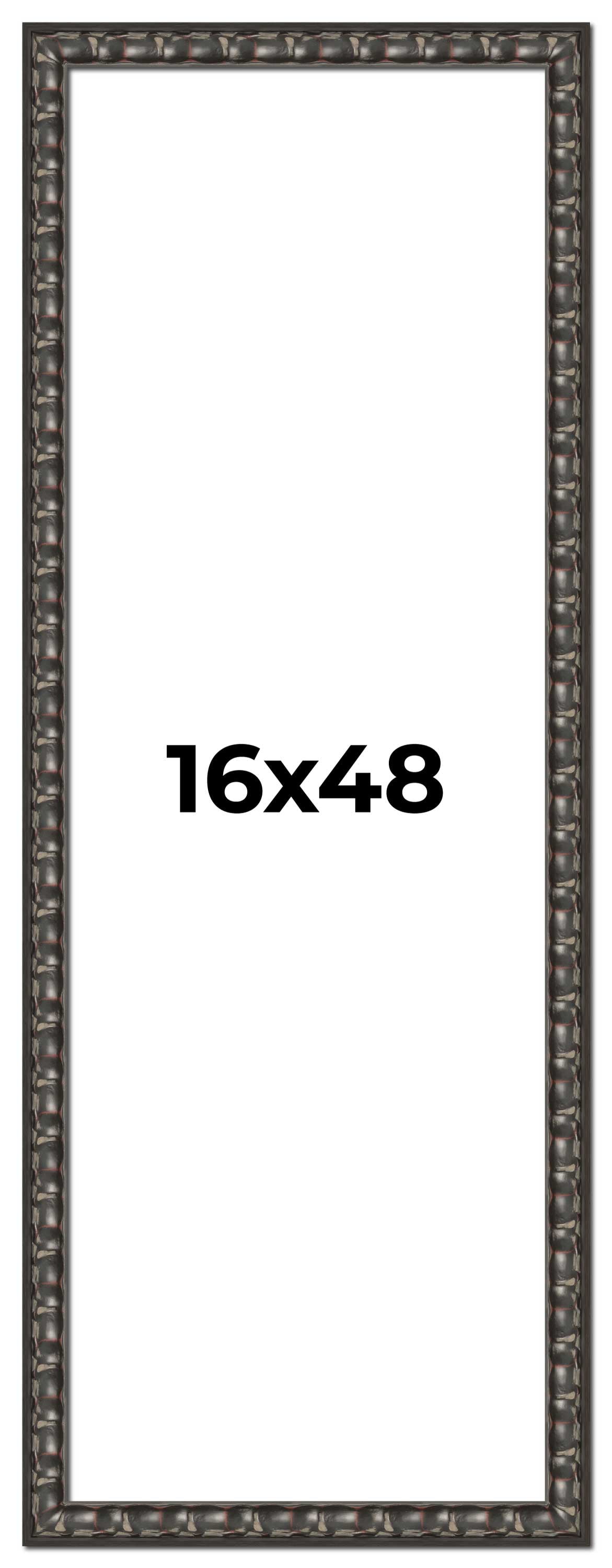 16x48 Frame Black-Brown Medieval Solid Wood Picture Frame | 1.5 Inch ...