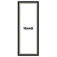 thumbnail image 1 of 16x48 Frame Black Real Wood Picture Frame Width 2.25 Inches | Interior Frame Depth 0.5 Inches |, 1 of 8