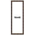thumbnail image 1 of 16x48 Frame Brown Burl Real Wood Picture Frame Width 1.625 Inches | Interior Frame Depth 0.5 Inches, 1 of 8