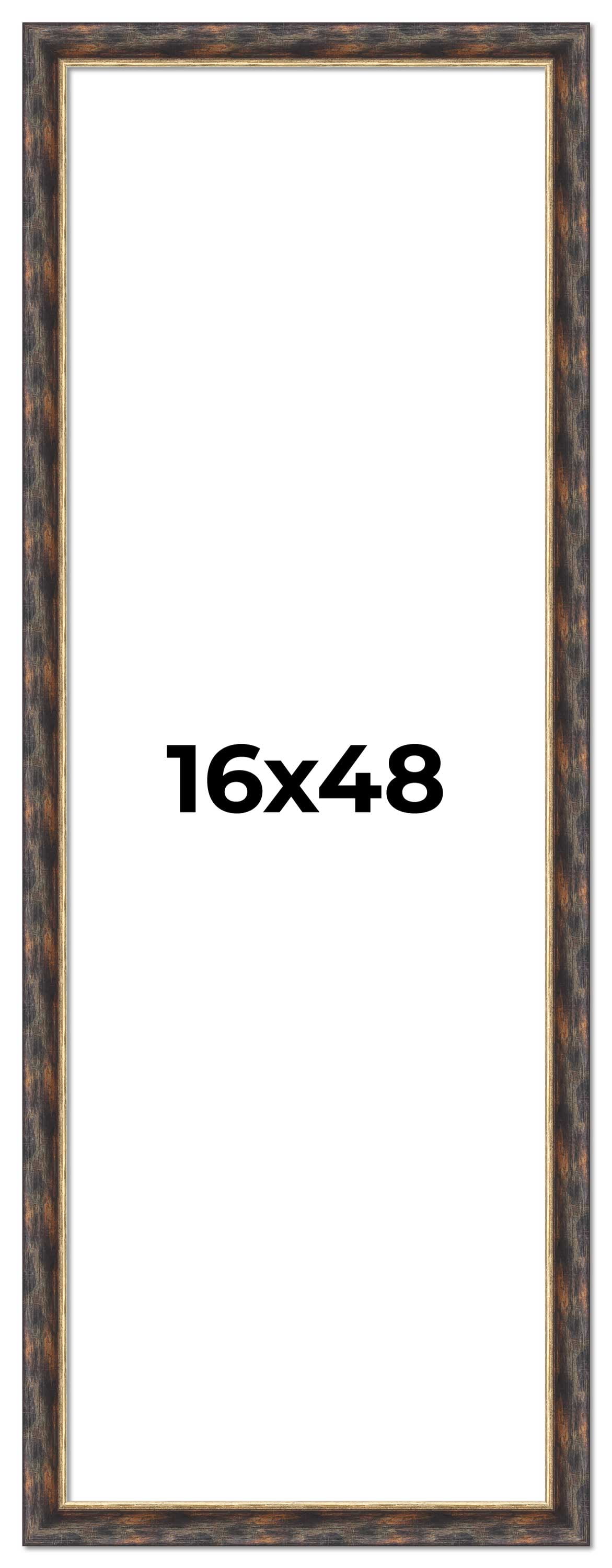16x48 Frame Gold Real Wood Picture Frame Width 1.5 inches | Interior ...