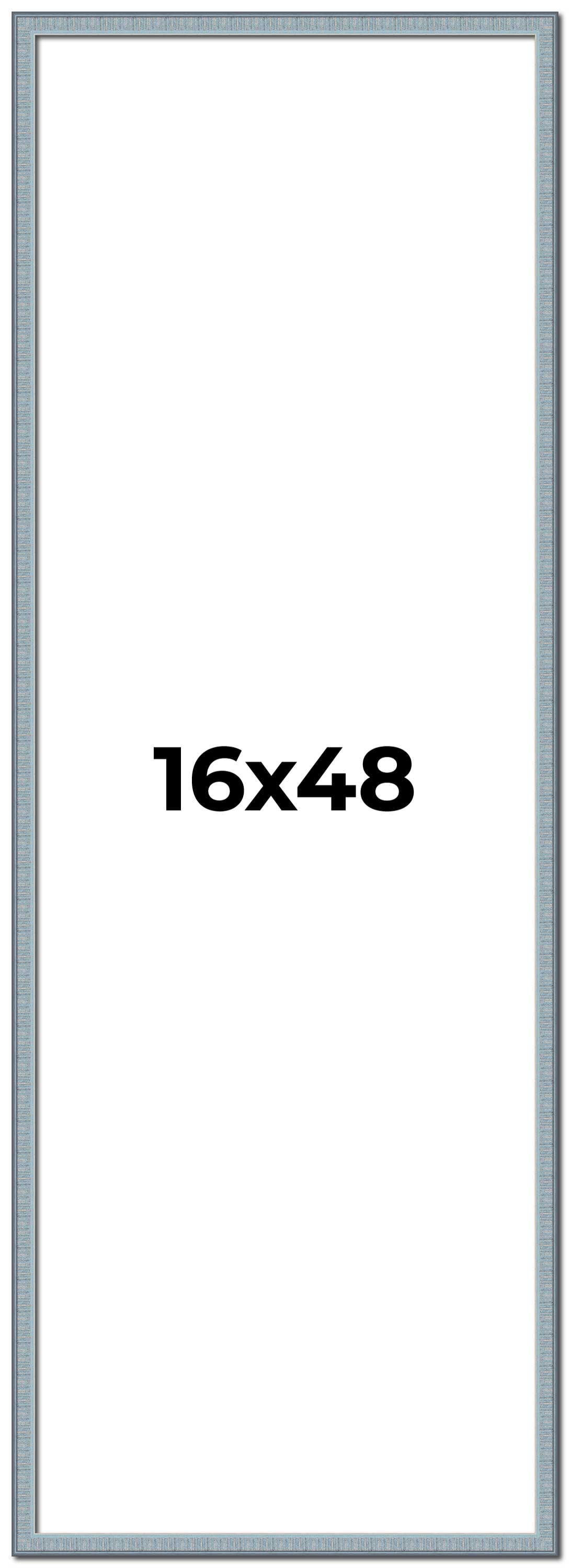 16x48 Frame Rustic Sky Blue Solid Wood Picture Frame | 0.75 Inch ...