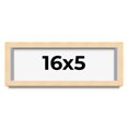 thumbnail image 1 of 16x5 Frame Beige Real Wood Picture Frame Width 0.75 inches | Interior Frame Depth 0.5 inches |, 1 of 8