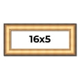 thumbnail image 1 of 16x5 Frame Gold Plein Aire Solid Wood Picture Frame Width 2 Inches | Interior Frame Depth 0.5, 1 of 8