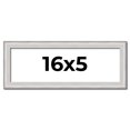 thumbnail image 1 of 16x5 Frame Silver Inner Slope Bevel Picture Frame | 1 Inch Moulding Width | 0.75 Inch Rabbet Depth, 1 of 8