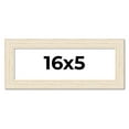 thumbnail image 1 of 16x5 Frame White Real Wood Picture Frame Width 1.5 inches | Interior Frame Depth 0.5 inches | Barn, 1 of 8
