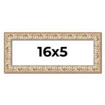 16x5 Frame White Real Wood Picture Frame Width 1.5 inches | Interior Frame Depth 0.5 inches |