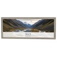 thumbnail image 1 of 16x5 IN Frame Grey Solid Wood Picture Frame Width 1 Inches | Interior Frame Depth 0.5 Inches |, 1 of 8