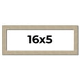 thumbnail image 1 of 16x5 IN Frame Grey Solid Wood Picture Frame Width 1 Inches | Interior Frame Depth 0.5 Inches |, 1 of 8
