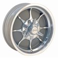 thumbnail image 1 of 16x5 Rocket Racing R93 Rocket Fire Gray Painted/Machined Wheel 5x4.5 (-15.8mm), 1 of 2