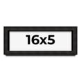 thumbnail image 1 of 16x5 Shadow Box Black Rustic Barnwood Display Frame  | 1.125 Inch Deep | 0.875 Inch Moulding Width, 1 of 4