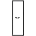 thumbnail image 1 of 16x51 Frame Black Real Wood Picture Frame Width 1.25 Inches | Interior Frame Depth 0.5 Inches |, 1 of 8