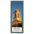 thumbnail image 1 of 16x51 Frame Blue Rustic Barnwood Solid Wood Picture Frame Width 1.25 Inches | Interior Depth 0.5, 1 of 8