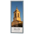 thumbnail image 1 of 16x51 Frame Blue Scuffed Farm Board Solid Wood Picture Frame Width 0.75 Inches | Interior Depth 0.5, 1 of 8