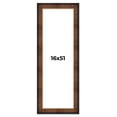 thumbnail image 1 of 16x51 Frame Brown Walnut Gold Ornate Trim Solid Wood Plein Air Picture Frame | 3 Inch Moulding, 1 of 8