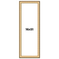 thumbnail image 1 of 16x51 Frame Gold Plein Aire Solid Wood Picture Frame Width 2 Inches | Interior Frame Depth 0.5, 1 of 8