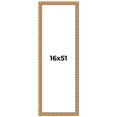 thumbnail image 1 of 16x51 Frame Gold Real Wood Picture Frame Width 1.5 inches | Interior Frame Depth 0.5 inches |, 1 of 8
