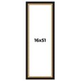 thumbnail image 1 of 16x51 Frame Gold Real Wood Picture Frame Width 2.25 Inches | Interior Frame Depth 0.5 Inches |, 1 of 8