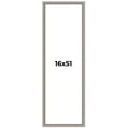 thumbnail image 1 of 16x51 Frame Grey Real Wood Picture Frame Width 1.25 inches | Interior Frame Depth 0.5 inches | Hans, 1 of 8